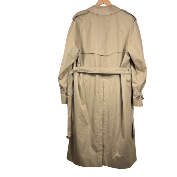 Vintage Unisex Men's Stollerys Trench Coat Made in England  Check Lining S42 - Picture 6 of 16